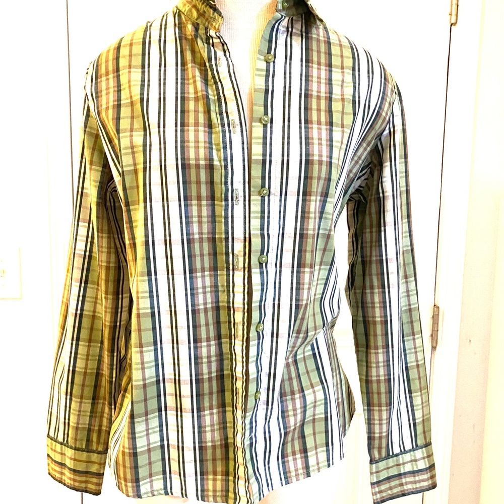 Plaid button down